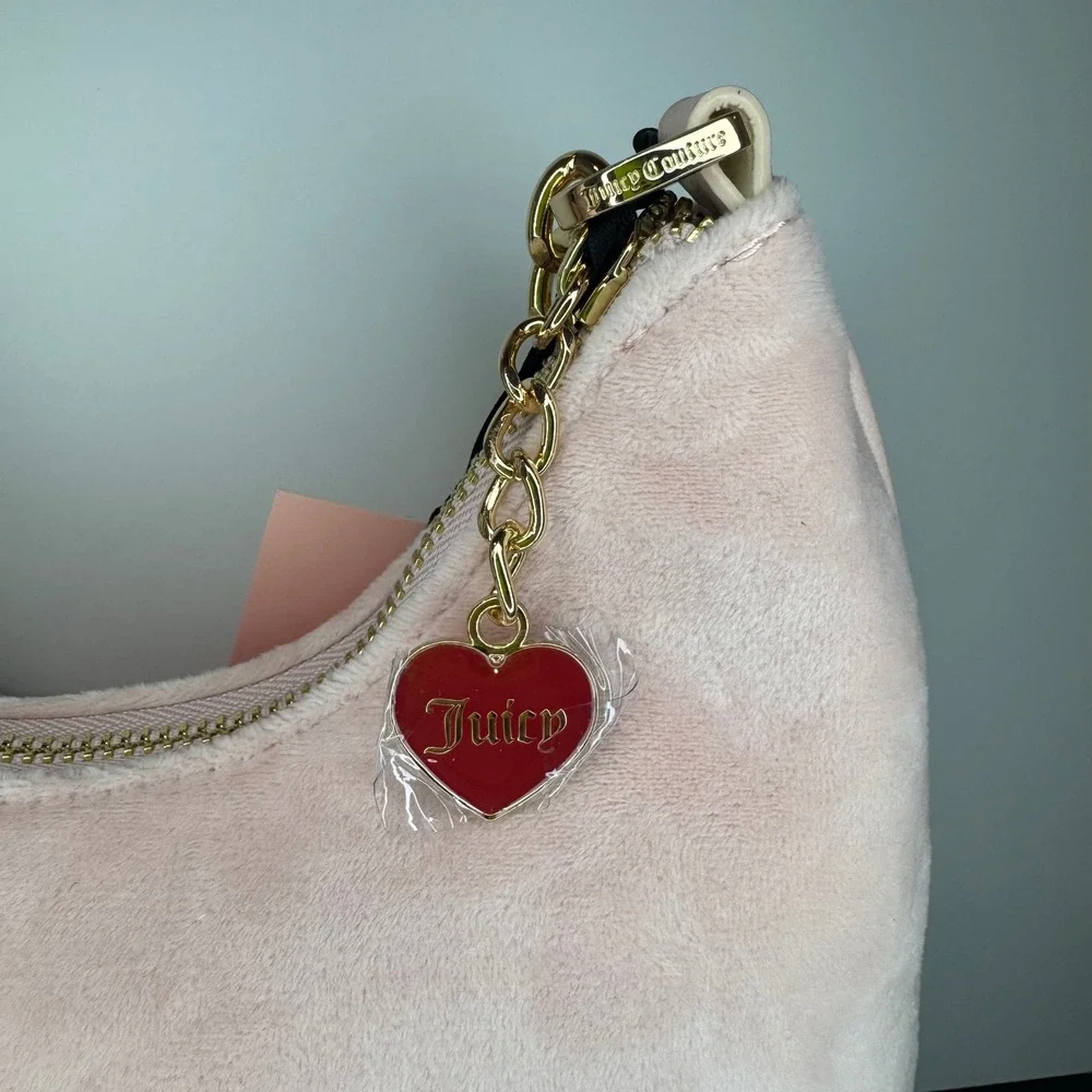 Juicy Couture Sweet‎ Tea Party Hobo Bag Spill the Juicy Tea Pink Clay NWT